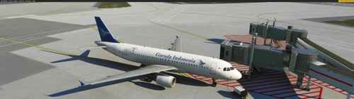 Garuda Indonesia (GIA) PK-GGO for Fenix Airbus A320, Texture 8K