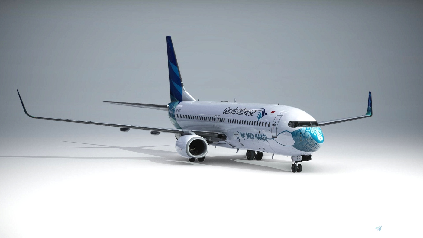 Garuda Indonesia PK-GFK til Microsoft Flight Simulator | MSFS