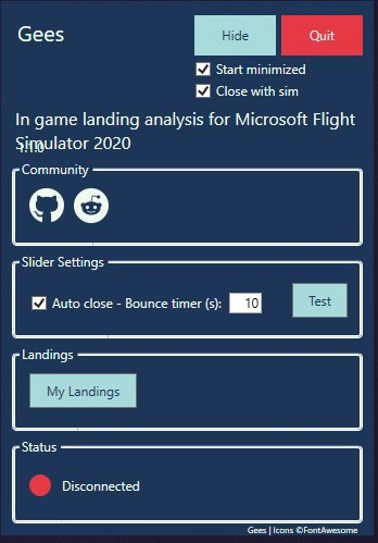 Gees with auto-close and start-minimized options