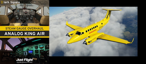 German ADAC for Black Square Analog King Air