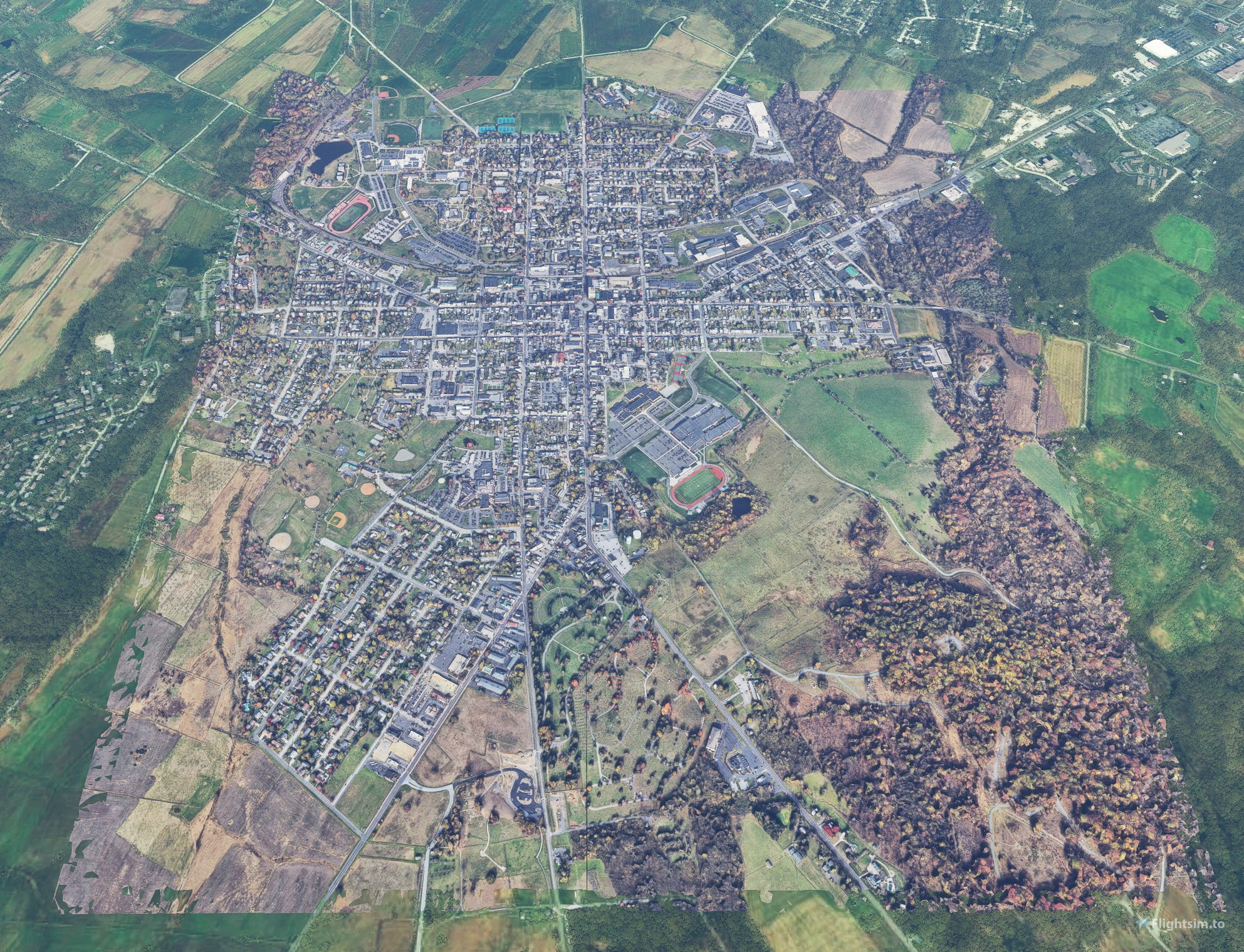 Gettysburg PA USA for Microsoft Flight Simulator MSFS