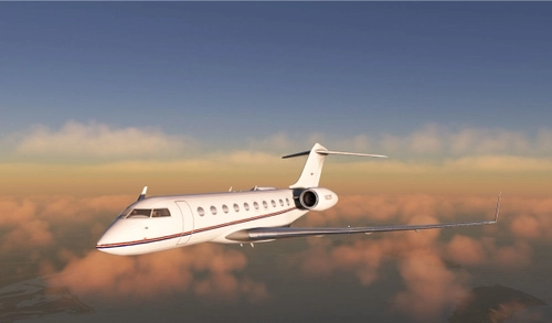 Global Express with oval windows