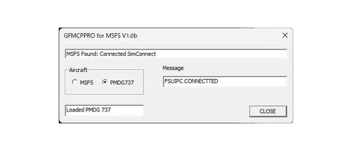 GoFlight MCPPRO connecting application for A320Neo and PMDG737