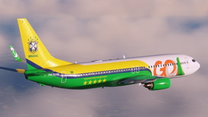 GOL Linhas Aereas 'Brazil Football' PR-GUM - PMDG 737-800 thumbnail 6