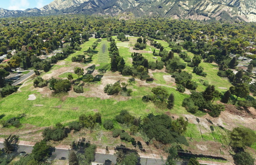 Golf Course Bush Strips - Altadena