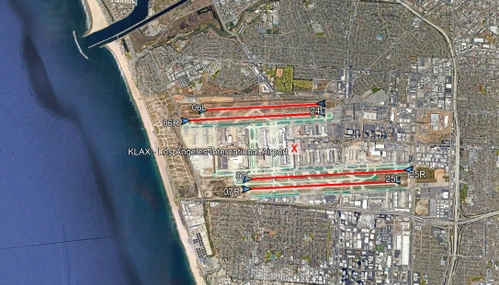 Google Earth KML file with +75.000 airports, gates and fixes.