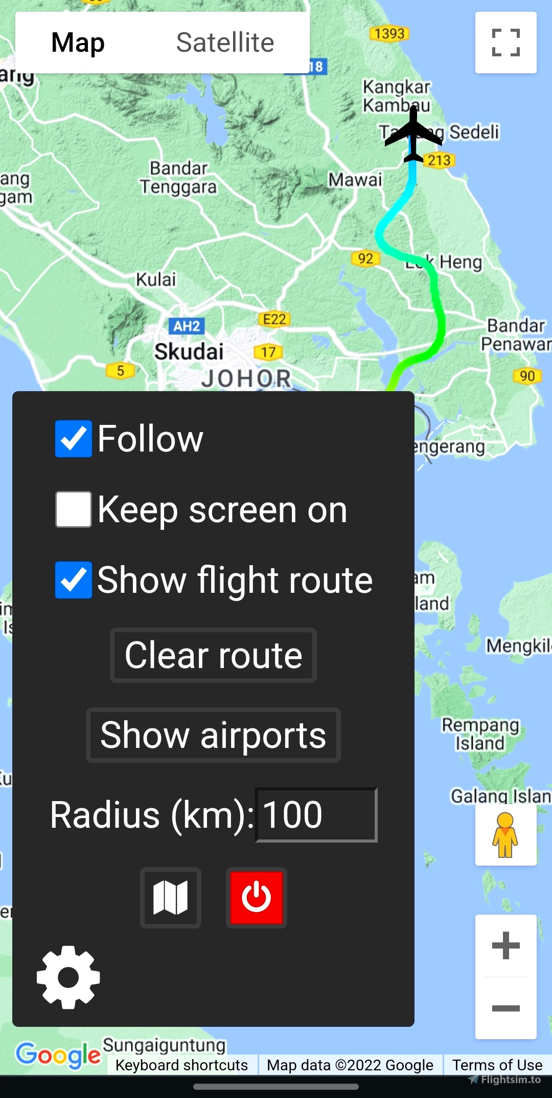 GitHub - Rybeusz100/msfs-google-maps: A web app that allows to monitor your  flight on an interactive map from any device with a web browser.