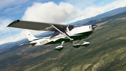 Green and Gold Livery for Carenado C182T Skylane