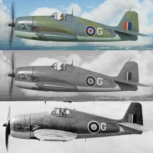 Grumman F6F-5 Hellcat, FAA 1840 Naval Air Squadron, G, JV163