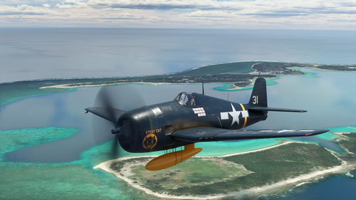Grumman F6F-5 Hellcat "Stray Cat" fictional repaint