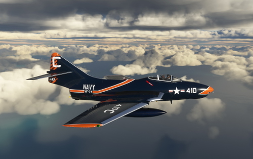 Grumman F9F Cougar US Navy VF-74 #410