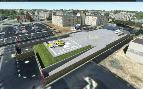 HACH-Angers-Centre hospitalier-Hélistation SAMU49