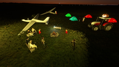 Halloween decorations for Alliance Municipal Airport KAIA