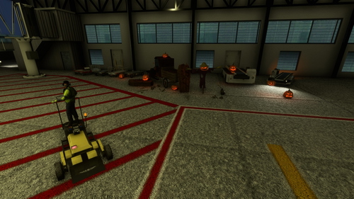 Halloween decorations for Sierrasim Syracuse (KSYR)