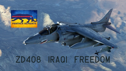 Harrier GR9 ZD408 Royal Air Force, Iraqi Freedom.