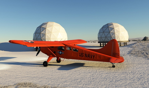Havilland DHC-2 Beaver US NAVY Orange livery (matt finish).