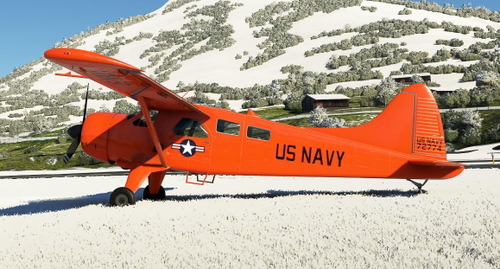 Havilland DHC-2 Beaver US NAVY Orange livery (shiny finish).
