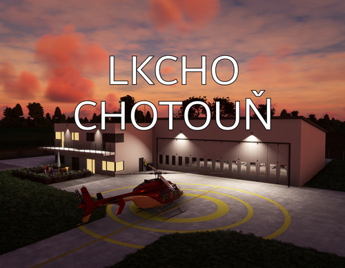 Heliport Chotoun - HELITOM