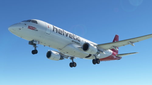 Helvetic Airways 1600th E-Jet HB-AZE - FSS 175