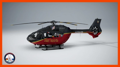 HPG H145 Action Pack Livery - Contra Costa County Fire Rescue - N390FD - EMS and FF Variant