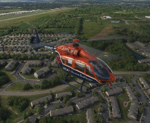 HPG H145 HEMS HCA Houston Healthcare AIRLIFE