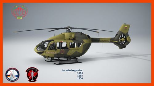 HPG H145 Base Pack Livery - Fuerza Aerea Ecuatoriana - 1254 to 1256 - CIV/MIL  