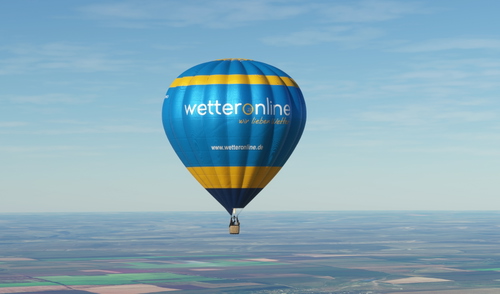 HPG Hot Air Balloon Repaint Livery: wetteronline