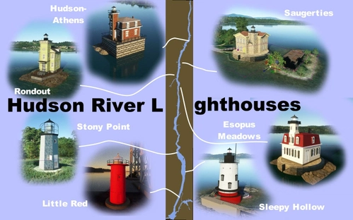 Hudson River Lighthouses, NY USA