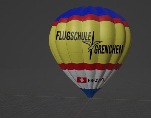 Hype Performance Group Hot Air Balloon HB-QWO Flugschule Grenchen