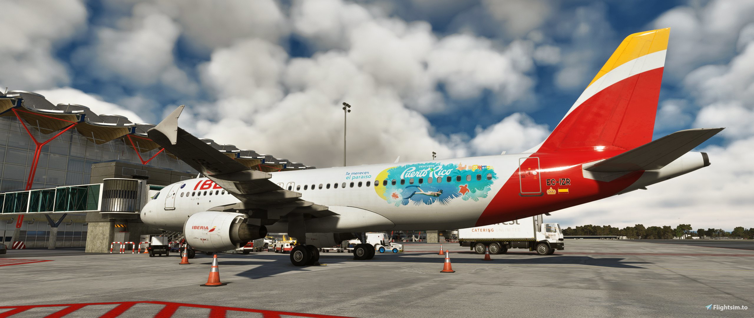 Iberia A320-214 EC-IZR Puerto Rico Sticker - Aircraft Liveries for