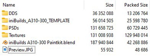 iniBuilds A310-300 - Complete Paintkit (Blender) thumbnail 6