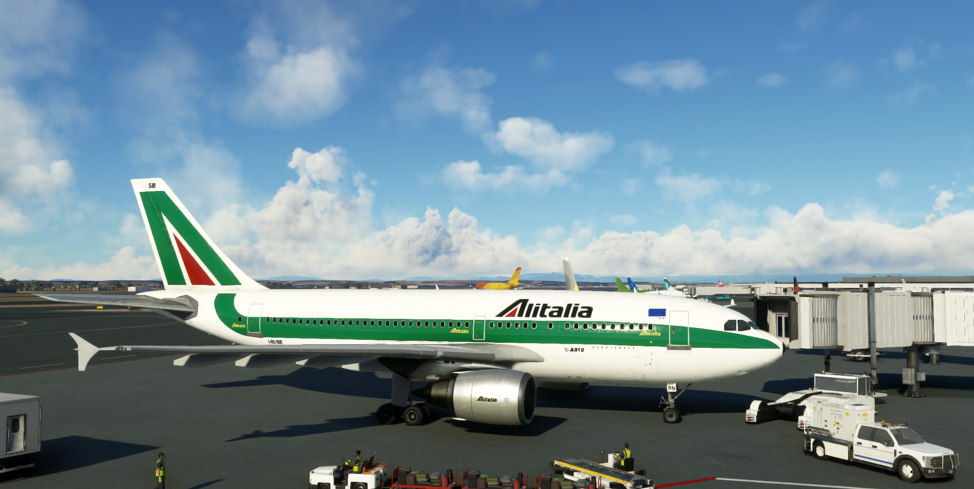 IniBuilds A310 Alitalia I-BUSB (Fictional) - Image 1