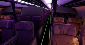 iniBuilds A310 | Thai Airways A310 Cabin with IFE thumbnail 4