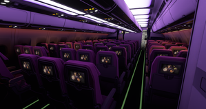 iniBuilds A310 | Thai Airways A310 Cabin with IFE thumbnail 8
