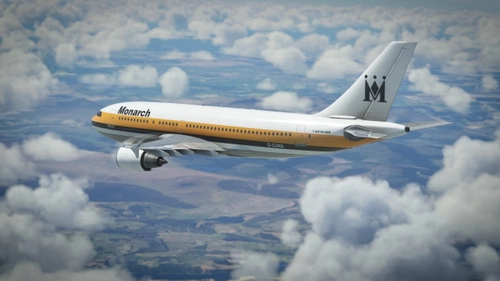 iniBuilds Airbus A310-300 Monarch Airlines Retro Livery