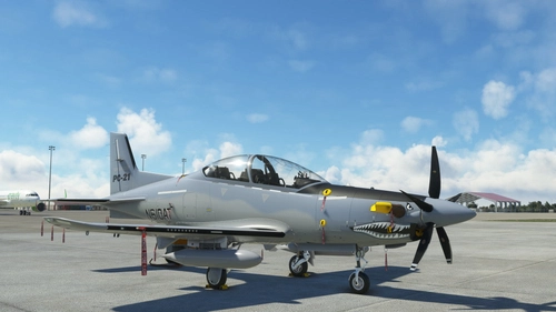 Iris Simulations - Pilatus PC-21 'USAF Demonstrator' (N610AT) Ghost Gray Camo [Fictional]