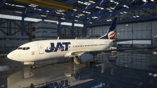 Jat Airways JAT Pmdg 737 - YU-AND - RETRO 1989 - Livery