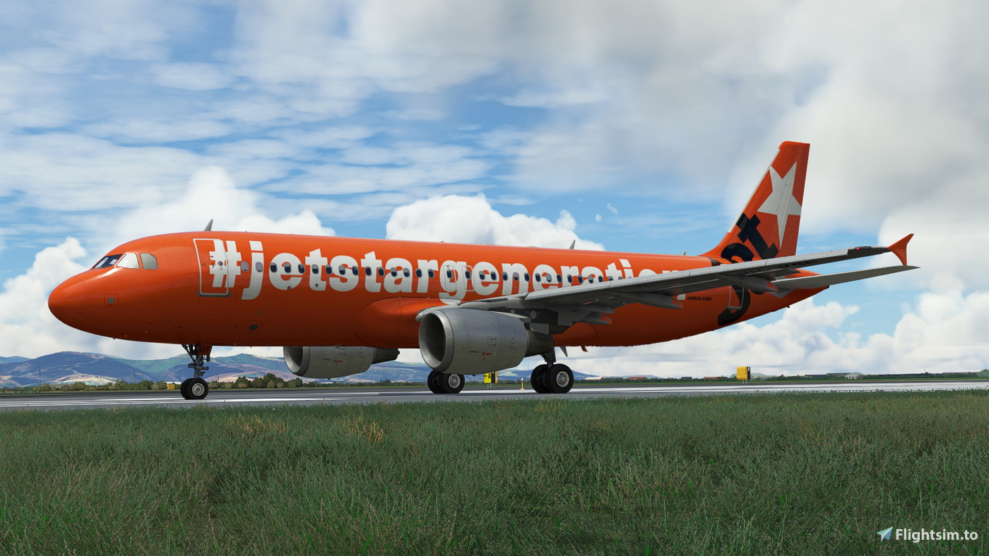 Jetstar VH-VGF + Cabin - Fenix A320 för Microsoft Flight Simulator | MSFS