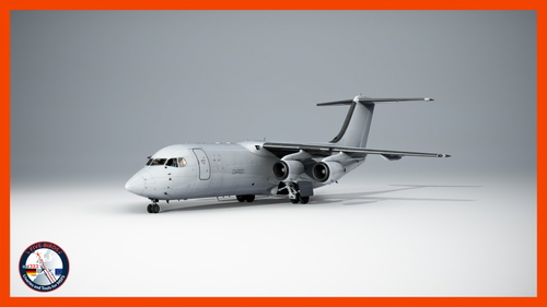 JF BAe 146-300QT Livery "Pionair Australia Plain White - VH-SAJ