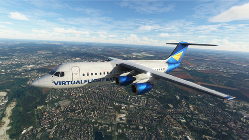 Just Flight BAe146-300 - VirtualFlight Express Livery