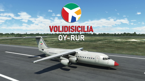 JustFlight BAe 146-300 VOLIDISICILIA "OY-RUR"