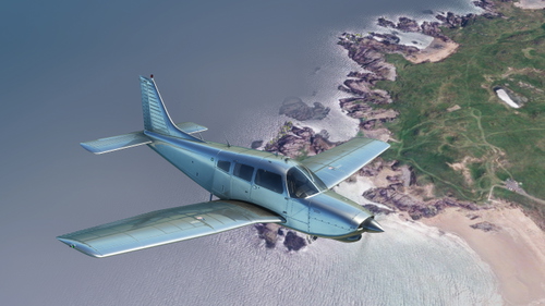 JustFlight PA28R Arrow III - Bare Metal and Chrome liveries