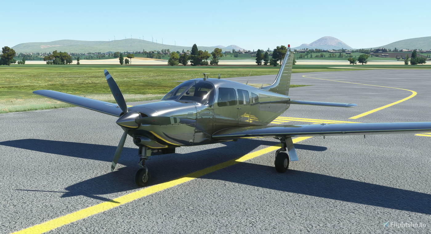 JustFlight PA28R Turbo Arrow III and IV - Bare Metal and Chrome ...