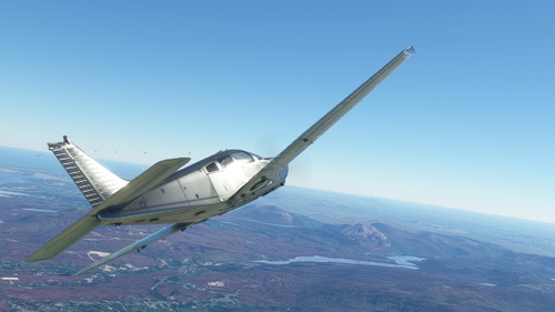 JustFlight PA28R Turbo Arrow III and IV - Bare Metal and Chrome liveries