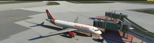 Kenya Airways (KQA) 5Y-KYC for Fenix Airbus A320, Texture 8K