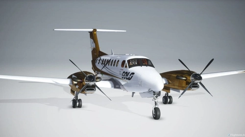 King Air 350i Black Square - Gold Virtual Airlines - 10 Years