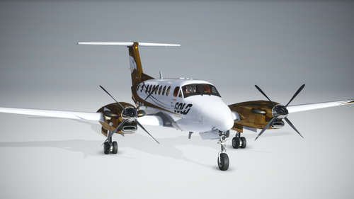 King Air 350i Black Square - Gold Virtual Airlines - 10 Years