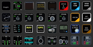 KingAir SteamGauge (Black Square) AAO Scripts & StreamDeck XL & PLUS Profile thumbnail 1