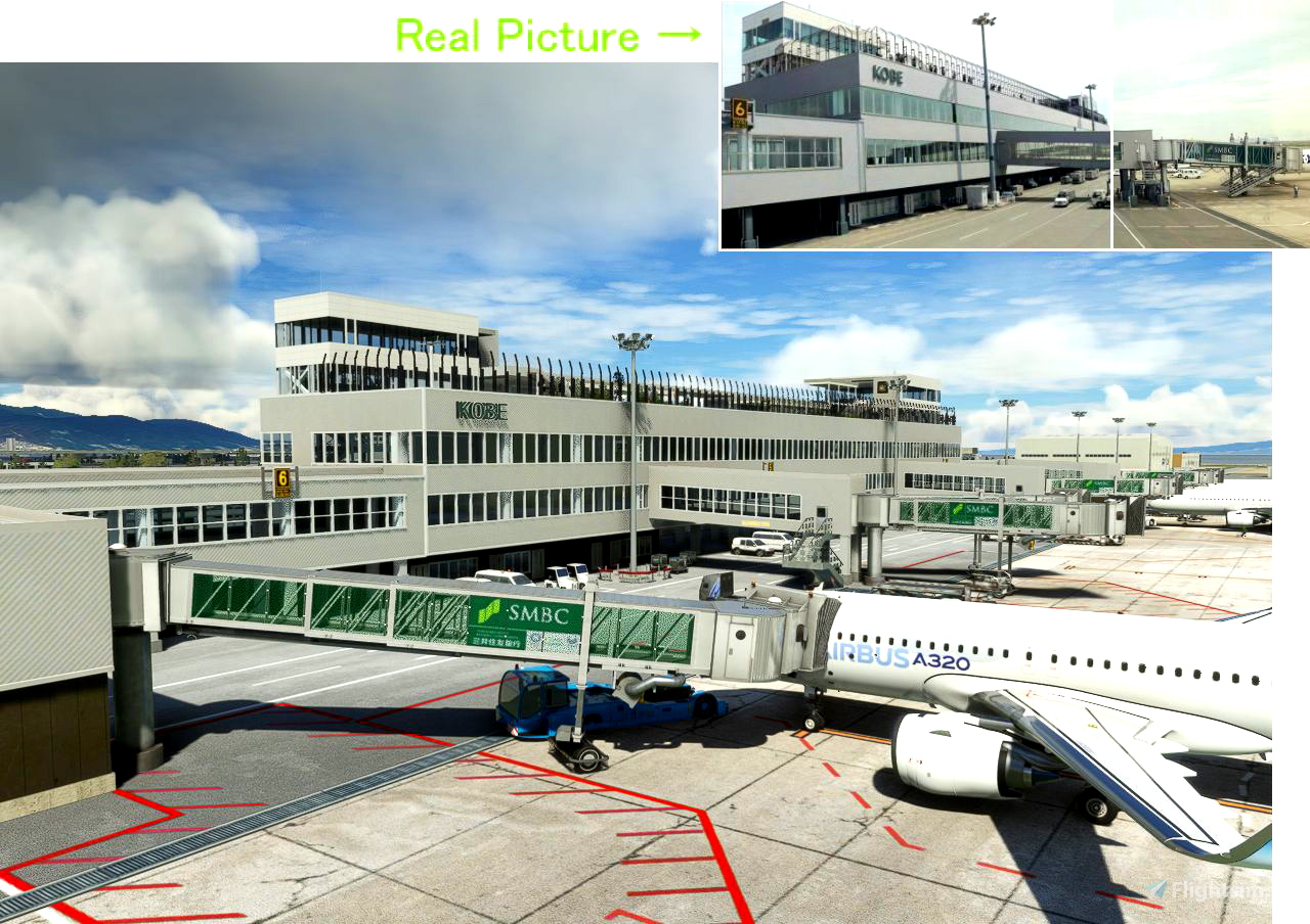 (RJBE) Kobe Airport for Microsoft Flight Simulator MSFS