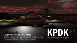 KPDK Peachtree-Dekalb County (Georgia, USA) Taxiway & Apron Updates & Realism Enhancements (SU12) thumbnail 1
